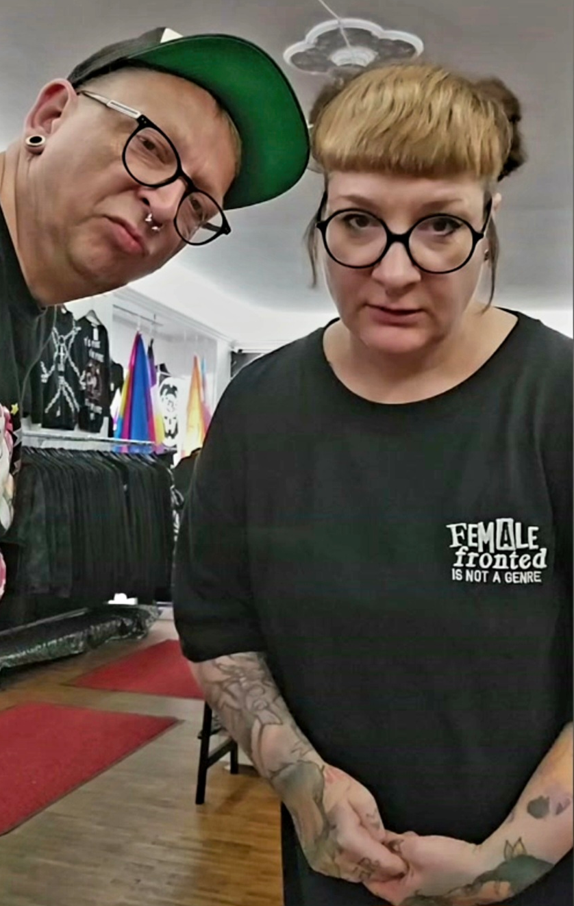 Female Fronted is Not A Genre Black Dress (Embroidered)