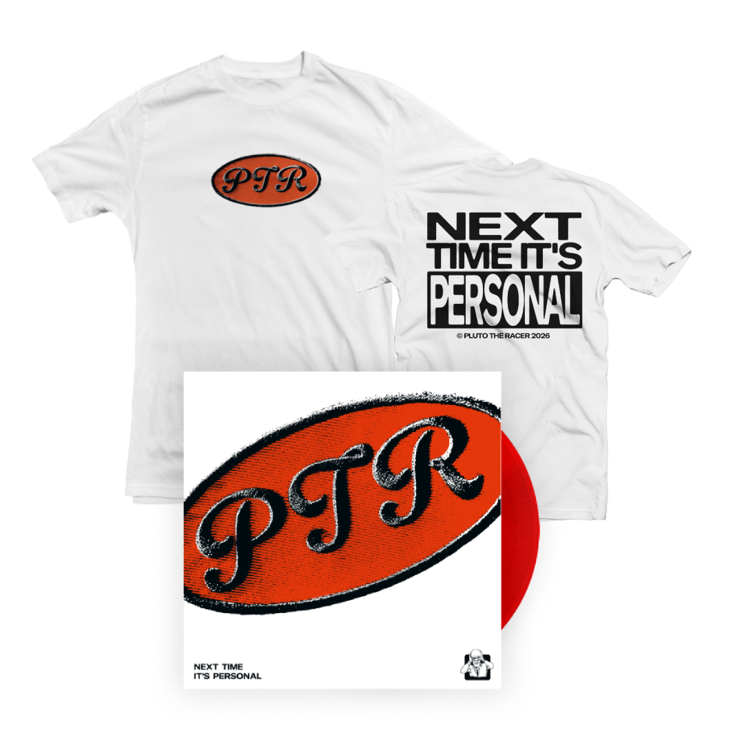 Pluto The Racer "Next Time It's Personal" Bundle Vinyl + Tee