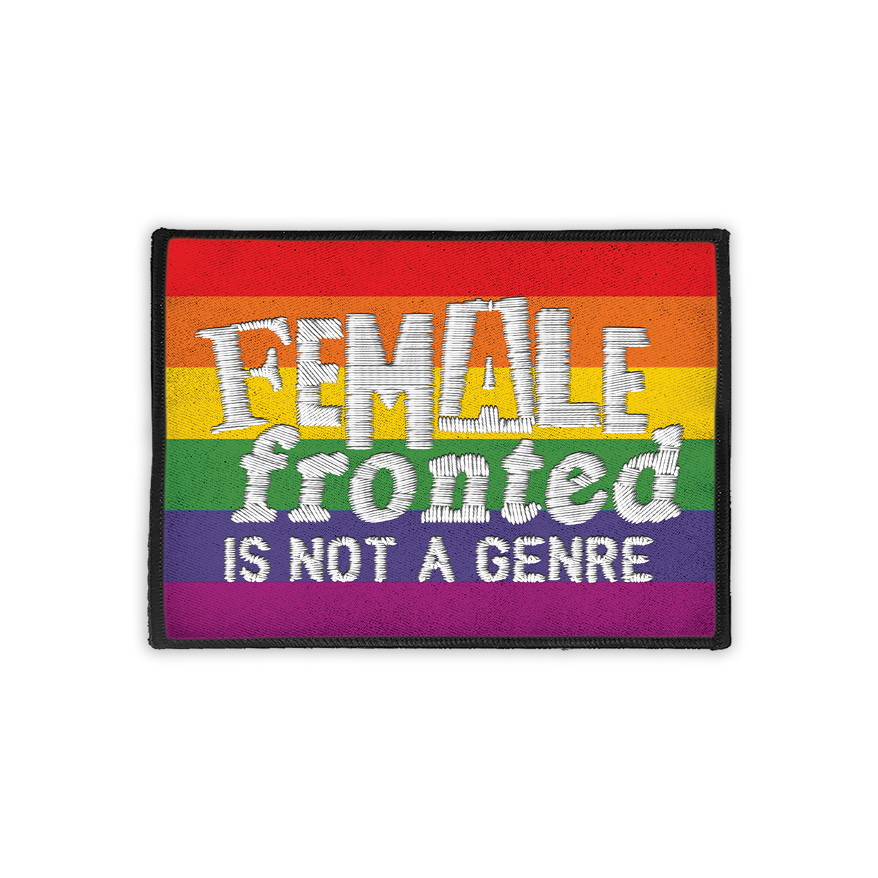 Female Fronted ist kein Genre Pride-Aufnäher