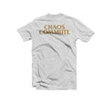 Chaos Commute Gold "Logo" Ash Grey T-Shirt