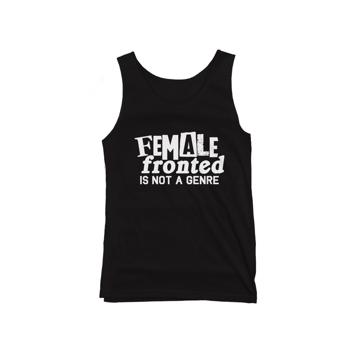 Female Fronted Is Not A Genre Black Tanktop