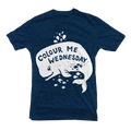 Colour Me Wednesday "Whale" Dark Blue T-Shirt