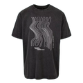 Elm Tree Circle "NO FOMO" Long Acid Washed T-Shirt