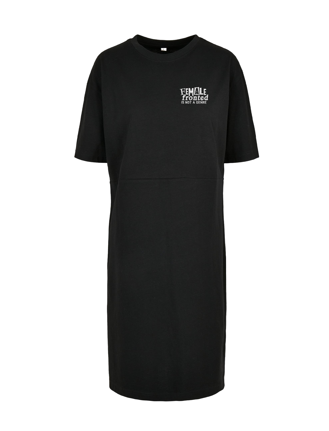 Female Fronted is Not A Genre Black Dress (Bestickt)