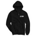 P.O. Box "Logo" Black Zip Hoodie