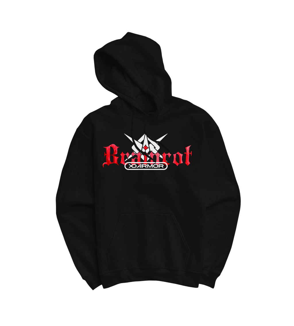 XO Armor "Brainrot" Black Hoodie