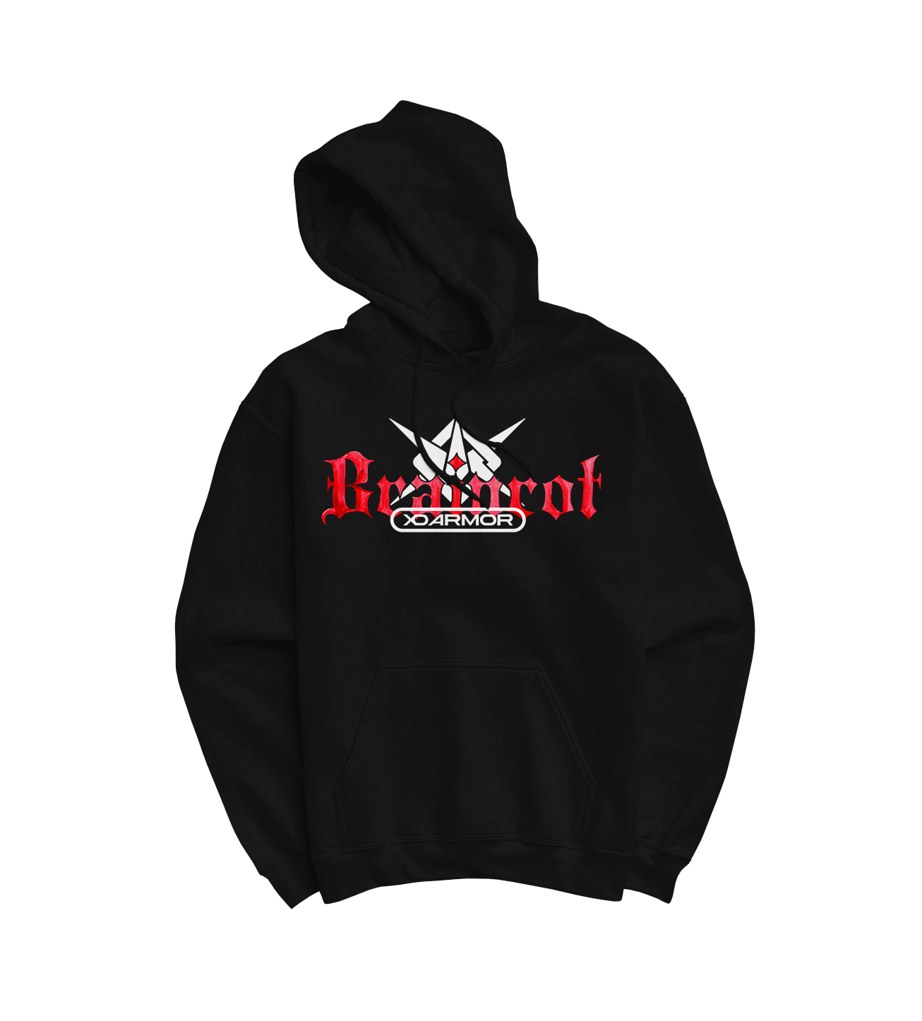 XO Armor "Brainrot" Black Hoodie