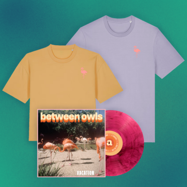 Bundle 2 ** BETWEEN OWLS "Vacation" - Vinyl LP + Two T-Shirts