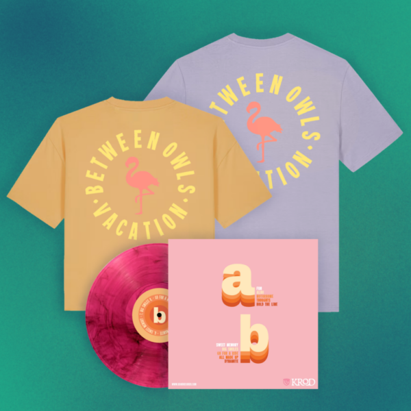 Bundle 2 ** BETWEEN OWLS "Vacation" - Vinyl LP + Two T-Shirts